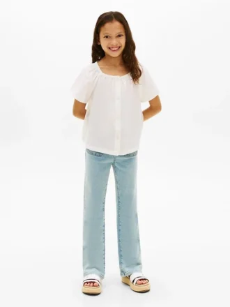 Jeans évasés à poches plaquées pour enfants