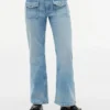Jeans évasés à poches plaquées pour enfants Jeans évasés à poches plaquées pour enfants