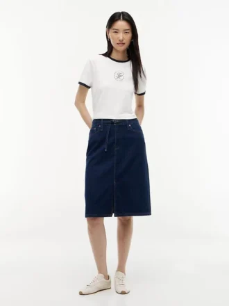 Jupe en denim à ceinture
