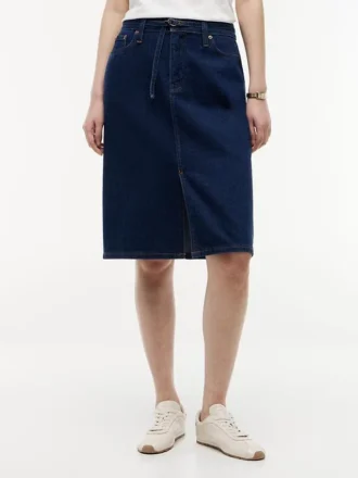 Jupe en denim à ceinture