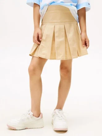 Jupe plissée unie pour enfant