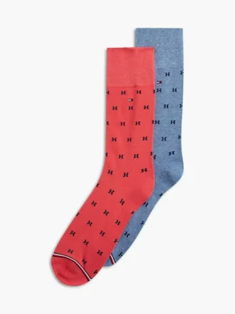 Lot de 2 paires de chaussettes à logo H