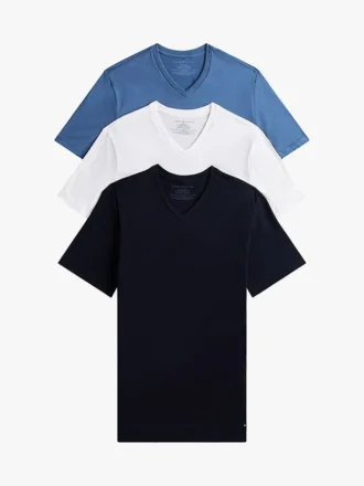 Lot de 3 maillots de corps à col en V Cotton Classics