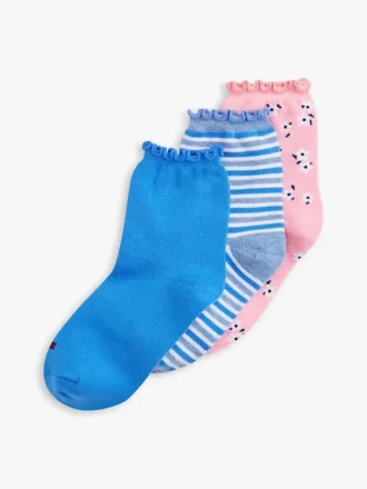 Lot de 3 paires de chaussettes courtes Daisy Mix pour enfants