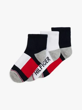 Lot de 3 paires de chaussettes sport mi-mollet pour enfants