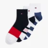 Lot de 3 paires de chaussettes sport à rayures Lot de 3 paires de chaussettes sport à rayures