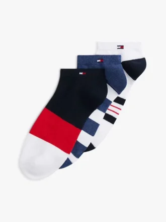 Lot de 3 paires de chaussettes sport à rayures mélangées