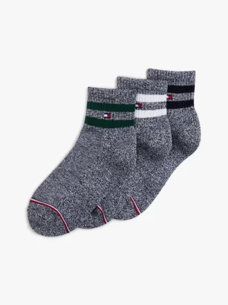 Lot de 3 paires de chaussettes sportives mi-mollet pour enfants