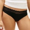 Lot de 3 slips bikini à bordure en dentelle Lot de 3 slips bikini à bordure en dentelle
