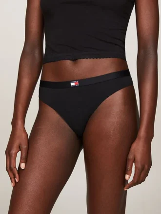 Lot de 3 strings Tommy Jeans avec logo drapeau Lot de 3 strings Tommy Jeans avec logo drapeau