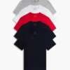 Lot de 5 maillots de corps à col rond Cotton Classics Lot de 5 maillots de corps à col rond Cotton Classics
