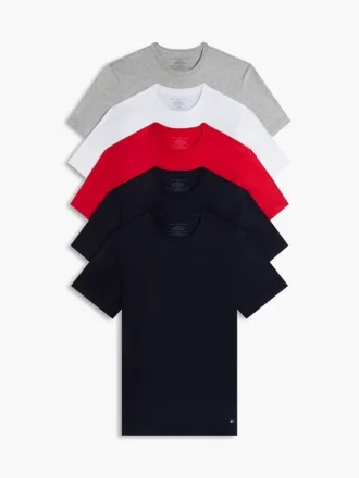 Lot de 5 maillots de corps à col rond Cotton Classics