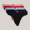 Lot de 5 strings Tommy Jeans avec logo drapeau Lot de 5 strings Tommy Jeans avec logo drapeau