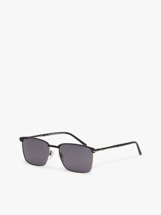 Lunettes de soleil à monture carrée en métal