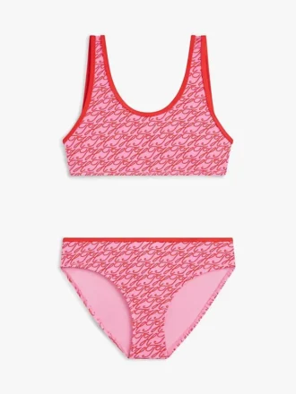 Maillot de bain 2 pièces pour enfant avec monogramme en lettres cursives