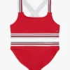 Maillot de bain 2 pièces Signature Stripe pour enfants Maillot de bain 2 pièces Signature Stripe pour enfants