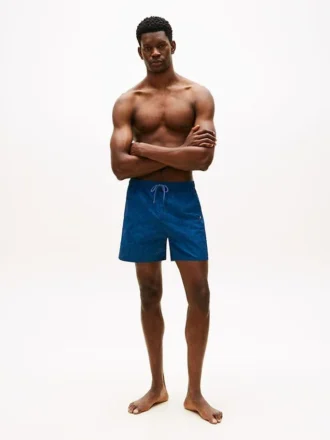 Maillot de bain 7&Prime; à imprimé feuilles de palmier