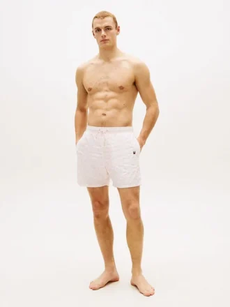 Maillot de bain 7&Prime; à imprimé feuilles de palmier