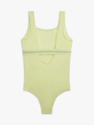 Maillot de bain à col carré et logo pour enfants