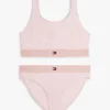 Maillot de bain deux pièces à imprimé et encolure carrée pour enfants Maillot de bain deux pièces à imprimé et encolure carrée pour enfants