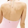 Maillot de bain dos nu à monogramme script sur l’ensemble Maillot de bain dos nu à monogramme script sur l’ensemble