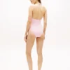 Maillot de bain dos nu à monogramme script sur l’ensemble Maillot de bain dos nu à monogramme script sur l’ensemble