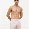Maillot de bain rayé avec monogramme en script, 12,7 cm Maillot de bain rayé avec monogramme en script, 12,7 cm