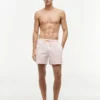 Maillot de bain rayé avec monogramme en script, 12,7 cm Maillot de bain rayé avec monogramme en script, 12,7 cm