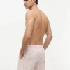 Maillot de bain rayé avec monogramme en script, 12,7 cm Maillot de bain rayé avec monogramme en script, 12,7 cm