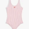 Maillot de bain rayé en seersucker pour enfant Maillot de bain rayé en seersucker pour enfant
