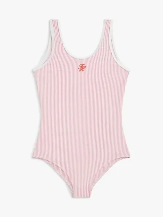 Maillot de bain rayé en seersucker pour enfant
