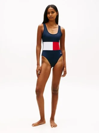 Maillot de bain une pièce à blocs de couleur Maillot de bain une pièce à blocs de couleur