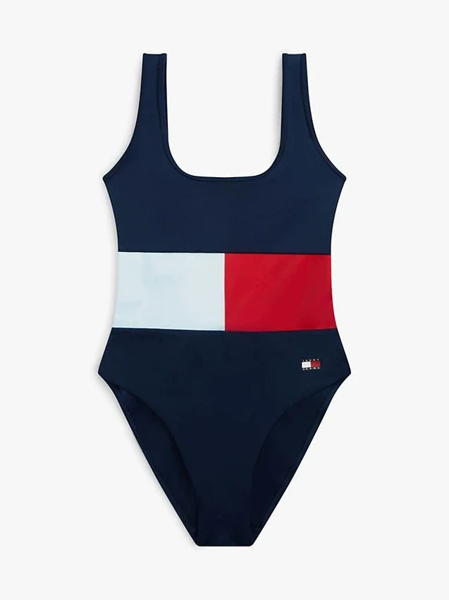 Maillot de bain une pièce à blocs de couleur Maillot de bain une pièce à blocs de couleur