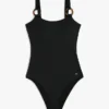 Maillot de bain une pièce à dos échancré et anneaux