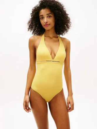Maillot de bain une pièce à dos nu avec logo Hilfiger Maillot de bain une pièce à dos nu avec logo Hilfiger