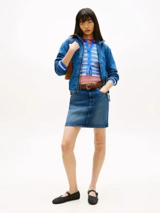 Mini-jupe en denim taille haute Tommy Jeans
