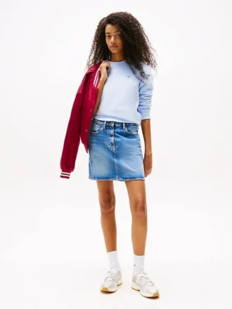 Mini-jupe en denim taille haute Tommy Jeans