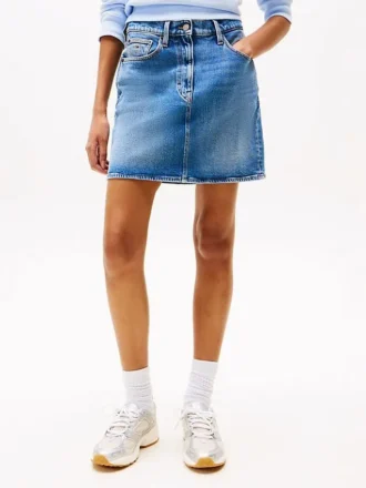 Mini-jupe en denim taille haute Tommy Jeans