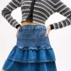 Mini-jupe à volants en chambray Tommy Jeans Mini-jupe à volants en chambray Tommy Jeans
