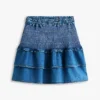 Mini-jupe à volants en chambray Tommy Jeans Mini-jupe à volants en chambray Tommy Jeans