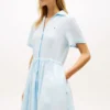 Mini-robe chemise en lin