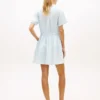 Mini-robe chemise en lin