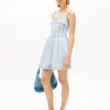 Mini-robe en denim plissé Tommy Jeans Mini-robe en denim plissé Tommy Jeans