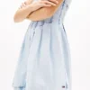 Mini-robe en denim plissé Tommy Jeans Mini-robe en denim plissé Tommy Jeans