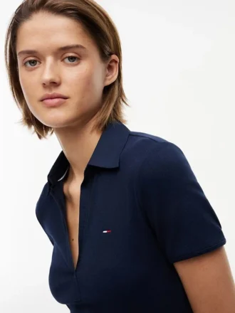 Mini-robe polo en mélange de matières Tommy Jeans