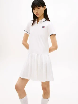 Mini-robe polo plissée Tommy Jeans