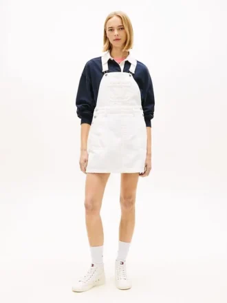 Mini-robe salopette en denim Tommy Jeans