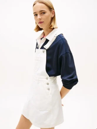 Mini-robe salopette en denim Tommy Jeans