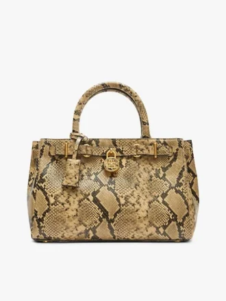 Mini sac fourre-tout en cuir gaufré serpent Mini sac fourre-tout en cuir gaufré serpent