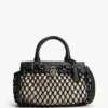 Mini sac fourre-tout en cuir macramé Mini sac fourre-tout en cuir macramé